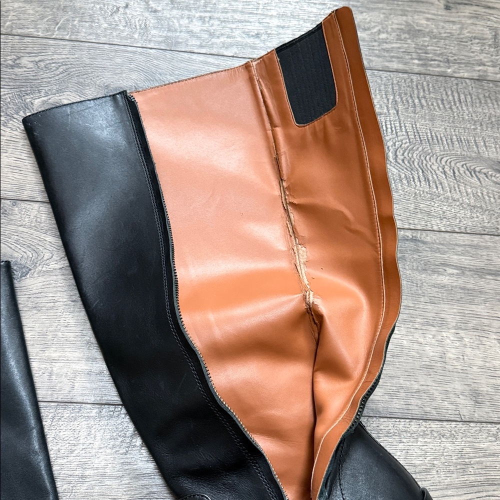 Coach Black Heeled Knee-High Boots - Picture 8 of 14
